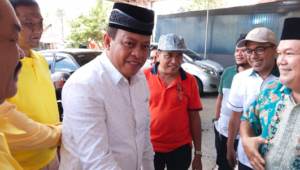 YB. Dt. Parmato Alam dari partai Golkar kota Payakumbuh di sambut hangat oleh ketua DPC PKB, Faisal Buchari beserta pengurus lainnya, bertempat di Koto Nan Ampek, kecamatan Payakumbuh Barat, Senin 29 April 2024.