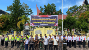 Foto Polres Pessel Gelar Apel Gelar Pasukan Operasi Kepolisian Terpusar Ketupat Singgalang 2024