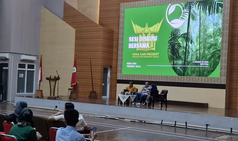 Dialog Bersama Hima Han Unand dan Ajakan Ketua DPRD Sumbar untuk Kampus Edukasi Publik