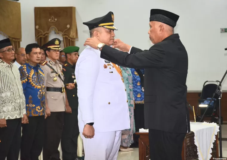 ndree Algamar resmi menjabat sebagai Penjabat (Pj) Wali Kota Padang