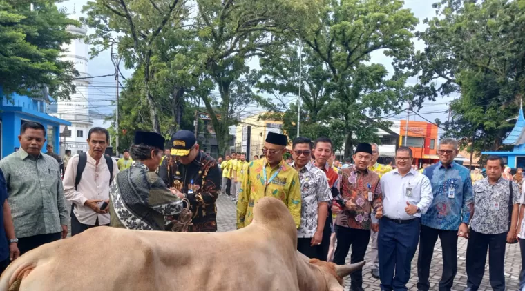 Kepedulian Tingkat Tinggi Terhadap Sesama, Perumda Air Minum Padang Kembali Menyebar Puluhan Ekor Hewan Kurban