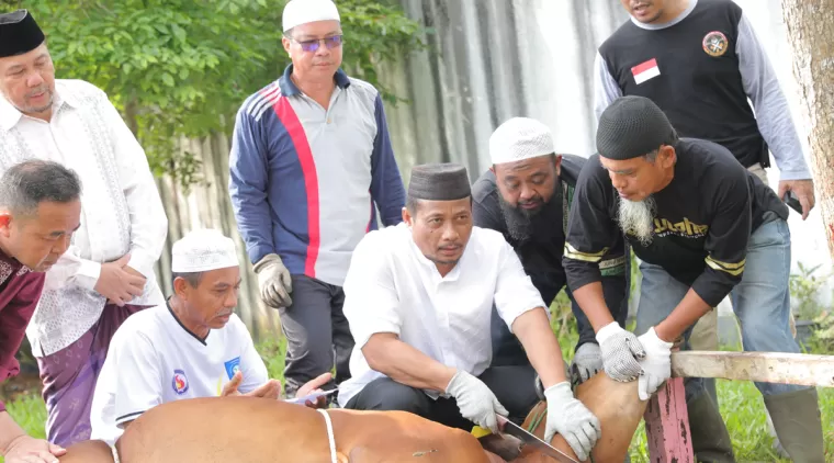 Pj Wako Andree Algamar Memuji Semangat Orang Padang untuk Berqurban pada Idul Adha 1445H