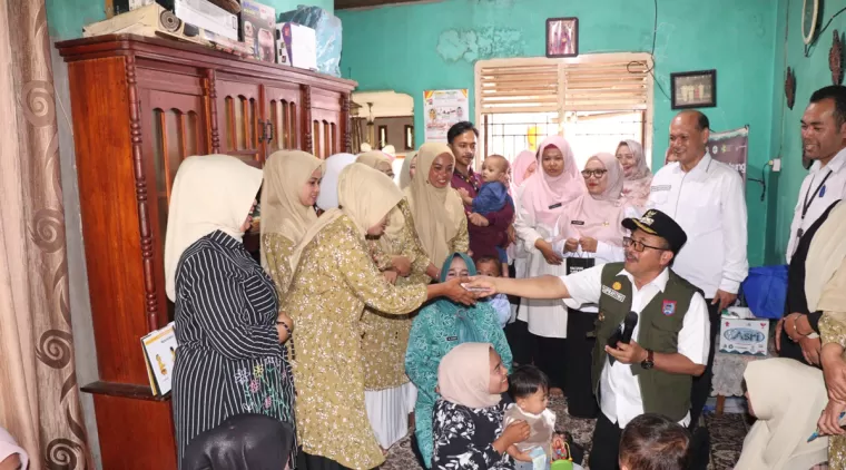 Pj. Wako Payakumbuh Melihat Langsung Kelancaran Proses Pencegahan Stunting, Rabu 12 Juni 2024