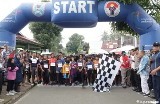 350 Anak SD Payakumbuh Ikuti Lomba Lari 5K, Kamis 20 Juni 2024.