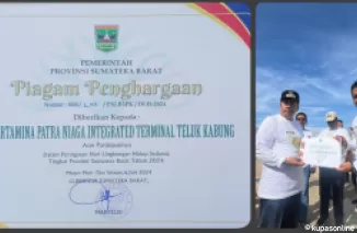 Gubernur Sumbar Memberikan Penghargaan kepada Pertamina dalam Peringatan Hari Lingkungan Sedunia