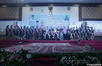 Sekretaris Daerah Rida Ananda mewakili Pj. Walikota secara resmi membuka Genre Awards Pemilihan Duta Genre kota Payakumbuh 2024, Sabtu 22 Juni 2024.