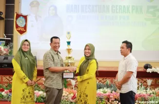 Tim PKK Kecamatan IV Jurai Juara Umum Jambore Kader PKK Tingkat Pessel