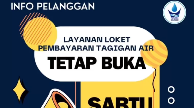 Loket Pembayaran Tagihan Air Perumda Air Minum Kota Padang Tetap Buka pada Sabtu, 20 Juli 2024