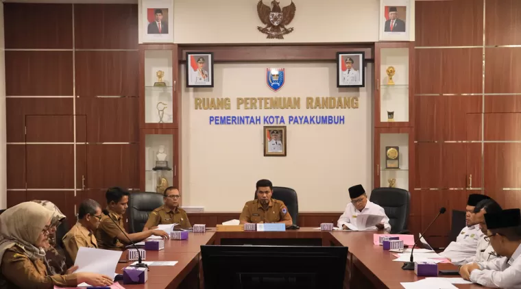 Pemko Payakumbuh Matangkan Persiapan MTQ ke XLI dalam rapat digelar Pemko Payakumbuh, Senen 15 Juli 2024.