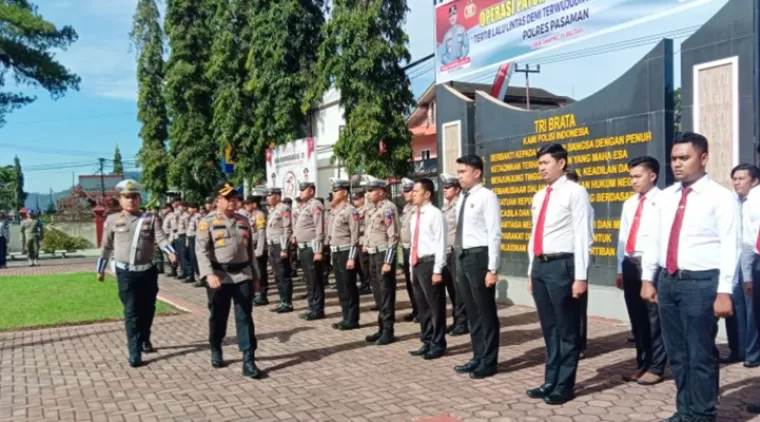 Polres Pasaman Apel Gelar Pasukan Operasi Patuh Singgalang 2024