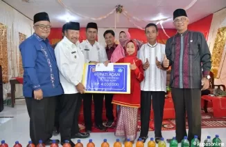 Dzakira Talita Zahra, keikutsertaannya diajang OSN 2024 mendapat dukungan khusus dari Bupati Agam