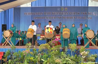 Gubernur Mahyeldi Imbau Kader PKK Tingkatkan Program Pokok di Jambore XXI