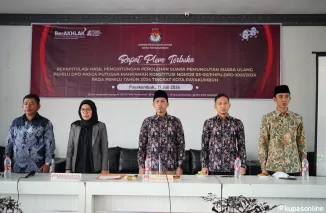 Bertempat di Ballroom hotel Kolivera III Payakumbuh, Rabu 17 Juli 2024. KPU kota Payakumbuh menggelar rapat pleno terbuka Rekapitulasi Hasil Penghitungan Suara PSU DPD Provinsi Sumatera Barat.