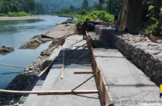 Warga Ucapkan Terimakasih Setelah Jembatan Gantung Ganting Kubang Lengayang Selesai Diperbaiki