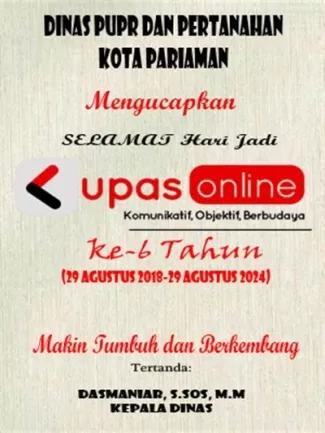 ucapan kupasonline pupr pariaman