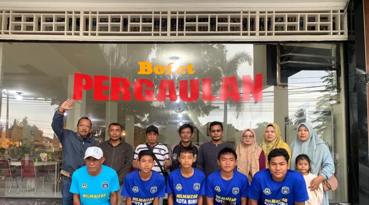 5 Pemain Terbaik Kota Biru yang Dipanggil Mengikuti Piala Kemenpora Dilepas Masing-masing Orangtuanya, Senen 5 Agustus 2024.