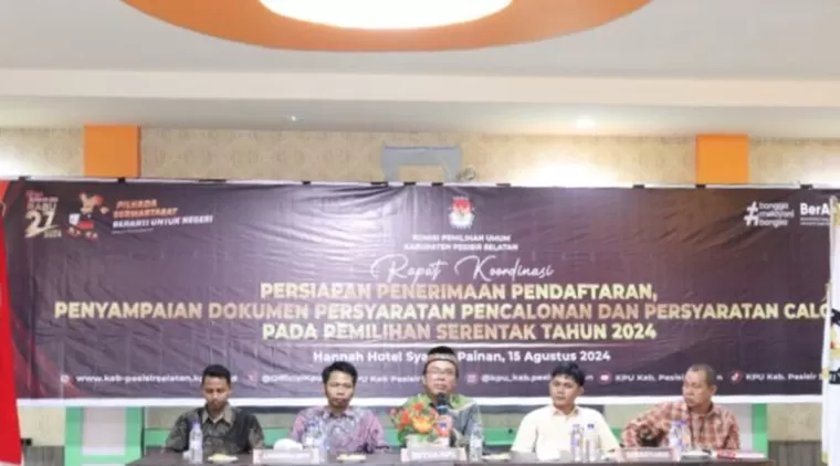 KPU Pessel Gelar Rakor Terkait Persiapan Penerimaan Dokumen Persyaratan Calon Kepala Daerah