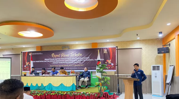 KPU Pessel Melaksanakan Rapat Pleno Terbuka DPHP Dan Penetapan DPS