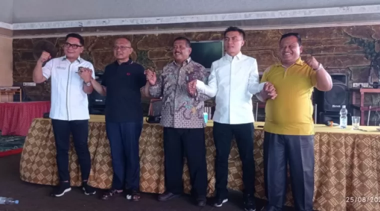 Musyawarah Tiga Partai Pengusung    Kepada Calon Bupati Daliyus dan Heri Miheldi