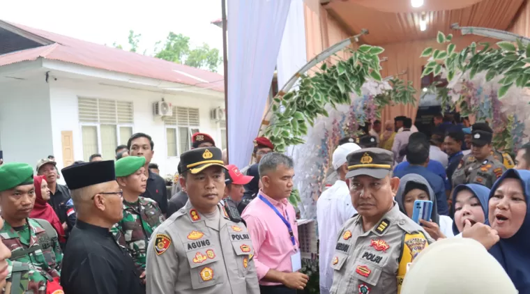 Ratusan Personel Polres Pasaman Barat Amankan Proses Pendaftaran Bakal Calon Bupati dan Wakil Bupati