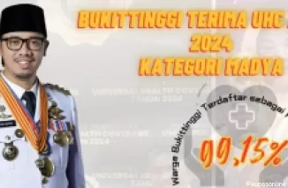 Bukittinggi Terima UHC Award Tahun 2024 Kategori Madya