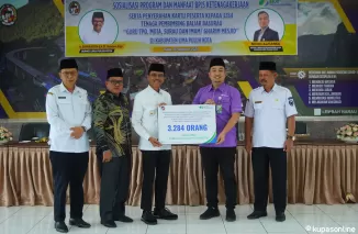 Total 3.284 guru ngaji, imam dan gharim masjid telah di daftarkan oleh bupati Limapuluh Kota Safaruddin Dt. Bandaro Rajo, baru-baru ini.