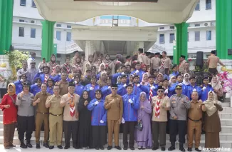 Bupati Limapuluh Kota Safaruddin Dt. Bandaro Rajo lepas secara resmi Jambore Daerah di kota Bukittinggi pada 20 hingga 24 Agustus 2024, pelepasan berlangsung di lapangan kantor bupati setempat, Senin 19 Agustus 2024.