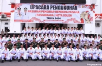 Wako Zul Elfian Umar dan Forkopimda usai Pengukuhan Paskibra Kota Solok Tahun 2024