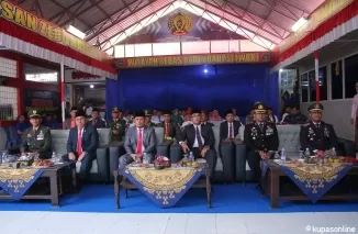 Hamdi Agus didampingi Forkolimda, Sekda dan sejumlah kepala OPD saat pemberian remisi di Lapas Kelas II B Tanjung Pati di Payakumbuh, Sabtu 17 Agustus 2024.