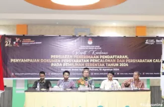 KPU Pessel Gelar Rakor Terkait Persiapan Penerimaan Dokumen Persyaratan Calon Kepala Daerah