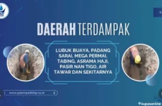 Perbaikan Kebocoran Pipa di Jalan Raya Lubuk Minturun, Pengaliran Air di Beberapa Wilayah Terganggu