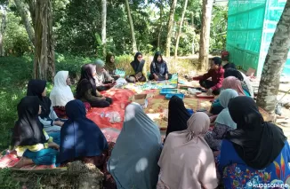 Saat sosialisasi berlangsung di Sikapak Barat.