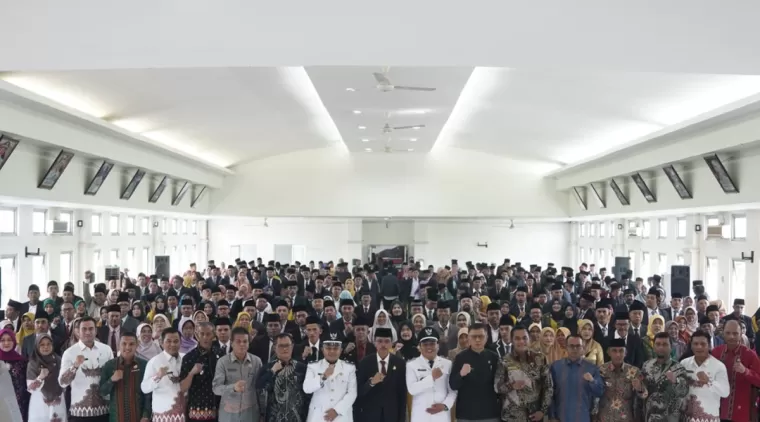 470 Bamus nagari periode 2021-2029 dan 2022-2030. Diikuti para Asisten, Kepala Perangkat daerah dan seluruh Camat serta Walinagari, di aula kantor bupati, Sarilamak, Kamis 12 September 2024.