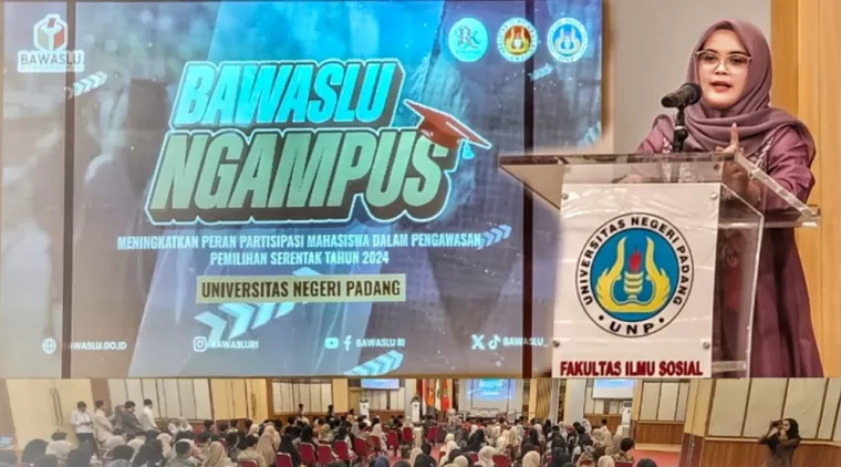 Bawaslu Ngampus di UNP, Mahasiswa FIS Diajak Aktif Awasi Pilkada Serentak 2024