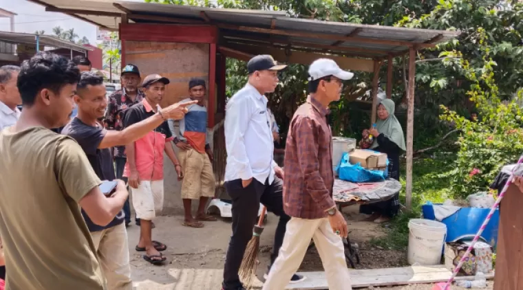 Safaruddin Dt. Bandaro Rajo, kunjungi musibah kebakaran di 2 (dua) lokasi yakini di nagari Batu Balang dan Lubuk Batingkok.