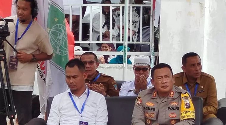 Kapolres Pasbar Hadiri Pengundian Nomor Urut Calon Bupati dan Wakil Bupati Serta Deklarasi Kampanye Damai