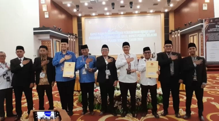 KPU Pessel Undi Nomor Urut Paslon Bupati Dan Wakil Bupati Pessel, RA-Nasta No.1 Dan HJ-RI Nomor 2