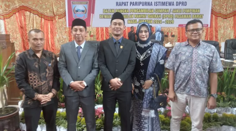 Manager PT RPSM Hadiri Pelantikan Pimpinan DPRD Pasbar