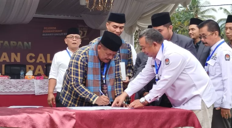 Pasangan Calon Bupati dan Wakil Bupati Daliyus K - Heri Miheldi Mendapatkan Nomor Urut Dua