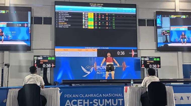 PON XXI Aceh-Sumut 2024: Lifter Putri Sumbar Mayang Sari Hanya Finish di Posisi 7 Kelas 76 Kg