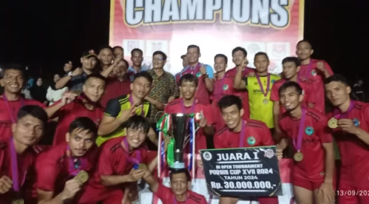 Tim Singa Lapar Aek Nabirong Menangkan Tournament Porsis XVll 2024