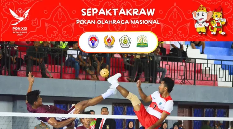 Tim Takraw Sumbar Raih Perunggu di PON XXI Aceh-Sumut