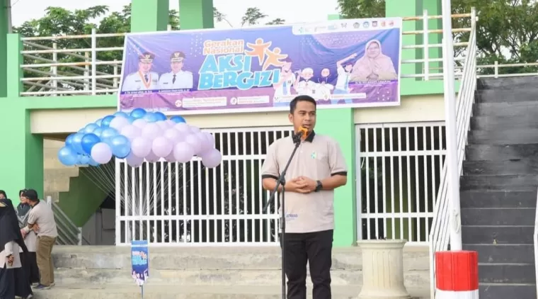 Wawako Ramadhani Kirana Putra dikegiatan Gerakan Aksi Bergizi Kota Solok Tahun 2024