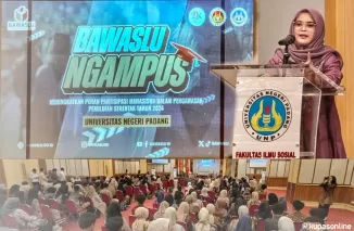 Bawaslu Ngampus di UNP, Mahasiswa FIS Diajak Aktif Awasi Pilkada Serentak 2024