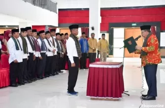 Bupati Agam Dr. Andri Warman MM, kukuhkan penyesuaian masa bakti Badan Musyawarah Nagari (Bamus)