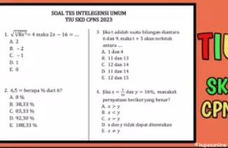 Contoh Soal Tes Intelegensi Umum (TIU) CPNS 2024 Terbaru!