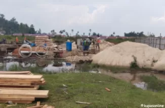 Lokasi pembangunan kantor baru dinas Pendidikan dan Kebudayaan  kabupaten Limapuluh Kota di jorong Katinggaan, nagari Sarilamak, Kecamatan Harau.