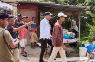 Safaruddin Dt. Bandaro Rajo, kunjungi musibah kebakaran di 2 (dua) lokasi yakini di nagari Batu Balang dan Lubuk Batingkok.