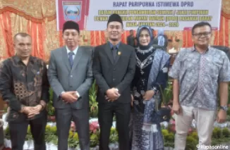 Manager PT RPSM Hadiri Pelantikan Pimpinan DPRD Pasbar