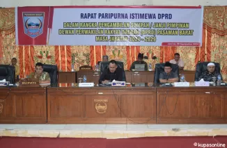 Paripurna DPRD Pasaman Barat Dalam Rangka Penyampaian Nota Pengantar RAPBD-P tahun 2024